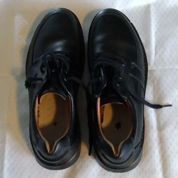 Ecco light men\'s black size 46 Ecco Sneakers Soft Black Leather Mens Size 46(12-12.5Us) Low  main image 4